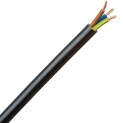 Kopp 153705007 Ligne électrique gainée H05 VV-F 3G Noir 1,5 mm² x 5 m