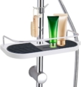Leefe Étagère de douche aluminium avec 2 crochets support