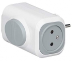 Legrand LEG50637 Fiche multiprise 2 x 2P + T FR latérale extraction