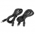 LitaElek 2x 5m DC 12V Câble d’extension avec adaptateur de fiche CC de 2,1mm x 5,5mm DC 0-36V cordon d’alimentation rallonge électrique mâle à femelle pour caméra CCTV, bande LED (5m, 2pcs, noir)