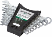 Lot de 8 clés mixtes de 8 à 19 mm | WIESEMANN 80201 | set de clés de serrage avec support de rangement