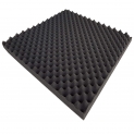 Mail2Mail mousse insonorisante plaque acoustique à picots – 100 x 50 x 3 cm (anthracite/noir mousse de qualité supérieure)