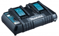 Makita Chargeur rapide double pour 2 batteries Li-ion/Ni-Mh