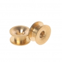 Manyo Oeillet de Coupe-bordures- Laiton, Outil de Jardin Agriculture Abordable Pièces Accessoires pour Tête de débroussailleuse avec 2 Fils Universelle (4 Pcs)