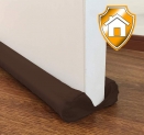 MAXTID Marron Bas de Porte Double Boudin Isolant,Bloquer l’air Chaud Boudin de Porte découpable 80-95 cm économies d’énergie, pour Les Trous des Portes et des fenêtres cont