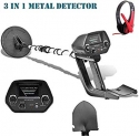 McDoo! 3 en 1 Détecteur de Métaux Professionnel-Haute Précision Metal Detector Portable ALL Métal/ DISC/ Sensible Bobine Pinpoint Étanche/ Tige Réglable/ Pelle/ Casque