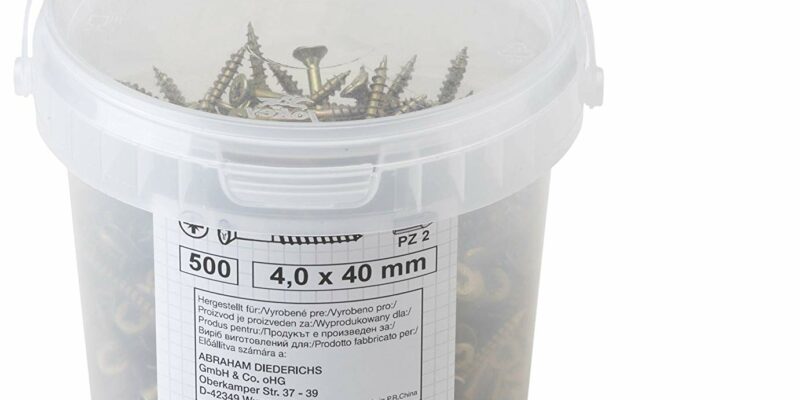 Lot de 500 vis universels 4 x 40 mm