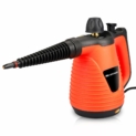 MFAVOUR Nettoyeur Vapeur Nettoyeur Vapeur à Main 1050W Puissant Multifonction avec 6 Buses Portable pour Maison, Bureau 250ML(Orange)