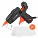 Mini Pistolet à colle chaude TACKLIFE 20 W. Livré avec 50 batons de colle. Pistolet colle, chauffage rapide. Utilisation sur petits projets de bricolage et réparations rapides dans la maison ou au bureau