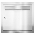 MOCAVI UP1 Boîte aux lettres encastrée acier inoxydable, 12 litres, boîte postale inox encastrable fabriquée en Allemagne