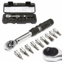 MOHOO Clé dynamométrique 1/4″ 2~14NM Jeu de douilles à cliquet Kit de réparation pour vélo Voiture