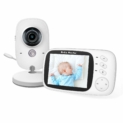 Moniteur Bébé, 2NLF Babyphone Caméra Vidéo Bébé Surveillance Numérique sans Fil avec 3.2 Inches LCD, VOX, Vision Nocturne, Communication Bidirectionnelle, Capteur de Température