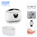 Nettoyeur à Ultrasons, LANGSTAR 600ml Numérique Appareil de Nettoyage Domestique Automatique en Acier INOX 40,000 Hz 35W avec Panier et Support pour Bijoux, Lunettes, Montres, Prothèses Dentaires
