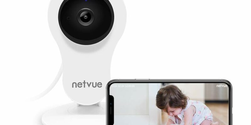 Caméra intérieur de surveillance en WiFi pour bébé, Netvue HD 1080P.