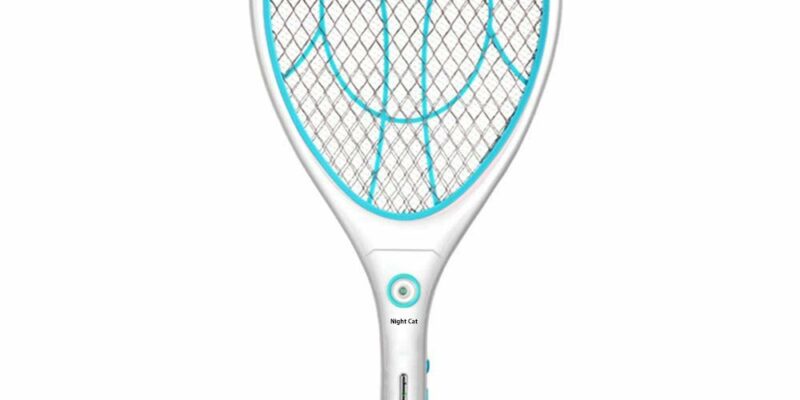 Raquette anti-moustiques électrique. Permet de se débarrasser rapidement des moustiques, mouches et autres insectes volants. Rechargeable par USB, éclairage LED, double couche de protection en maille