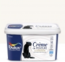 Peinture monocouche pour murs, boiseries et plafonds Crème De Peinture Mat Blanc 2,5 L – Dulux Valentine