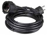 Perel ec05b G Rallonge de câble, longueur du câble 5 m Noir