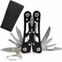 Pince Multifonctions,BESTZY 1 Pcs Pince Poche Outil Multifonctions Avec Décapsuleur Pour Survie Camping Outil (Noir)