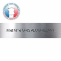Plaque boite aux lettres adhésive | Plaque gravée à personnaliser 10 x 2,5 cm | 19 couleurs disponibles | 1 à 3 lignes (Gris alu brillant)