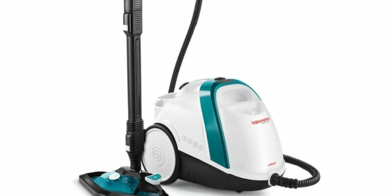 Nettoyeur vapeur Polti Vaporetto Smart 100_T. Autonomie illimitée avec remplissage d’eau continu, chaudière haute pression 4 Bar. Livrée avec 9 accessoires