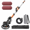 Ponceuse Murale, TACKLIFE Ponceuse Autonettoyante pour Plafond 800W Autoportante avec Ø 225 mm Disque de Ponçage Hook and Loop 12PC, Rallonge 1,6-1,9M, Lumière LED, Tête Pivotante PDS03A