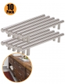 Probrico – Boutons de portes en T pour meubles de cuisine, acier inoxydable – 9 tailles : 50 mm, 64 mm, 76 mm, 96 mm, 128 mm, 160 mm, 192 mm, 224 mm, 256 mm