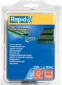 Rapid, 40108807, Agrafes de grillage galvanisées vertes, VR22, 5-11 mm, 1100 pièces, Haute qualité