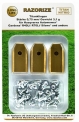 18 lames de rechange pour robot tondeuse RAZORIZE®, en titane. Compatible avec tous les robots tondeuses de jardin Automower Husqvarna / Gardena / Yardforce / McCulloch. Lames très robustes (3.1 g / 0.75 mm). Fournies avec vis