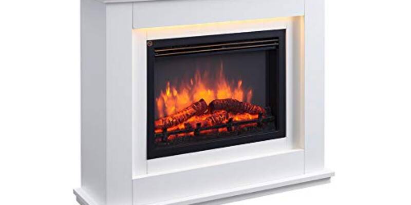 Cheminée Électrique RICHEN – EF119B-MT119A 2000 Watts Flamme 3D Télécommandée