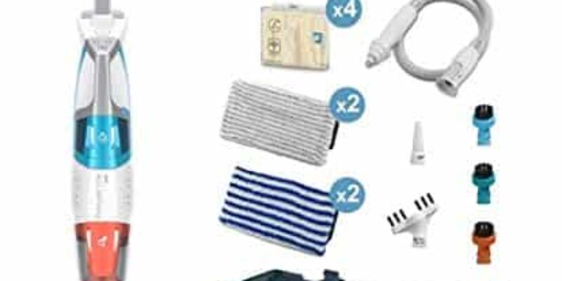 Le meilleur Nettoyeur vapeur ROWENTA 2 en 1 Clean & Steam 1700 W – RY8544WH accessoires multi-surfaces.
