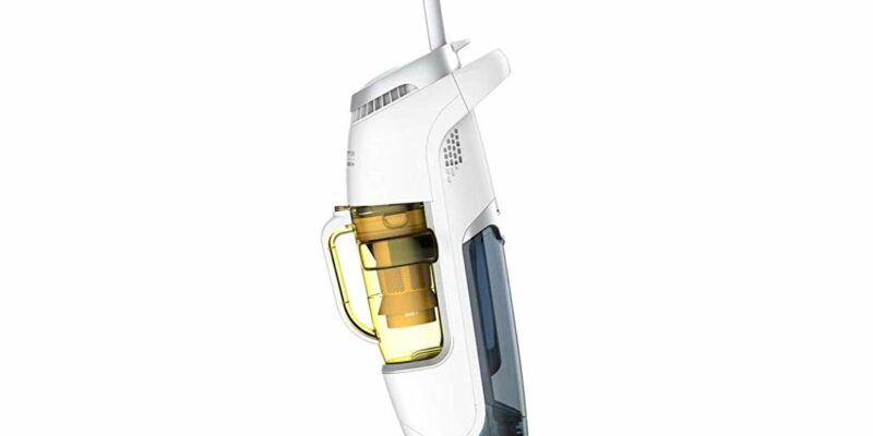 Nettoyeur balai vapeur Rowenta RY7597WH. Nettoyage à la vapeur de tous vos sols ou tapis sans détergent. Autonomie jusqu’à 40 minutes, 1700W. Coloris Blanc et Argent