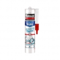 Rubson Mastic Bain & Cuisine Blanc Pur Hygiène, mastic étanche et anti-moisissures à base de silicone, mastic sanitaire blancheur longue durée, 280 ml