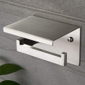 Porte papier toilette design avec étagère en acier inoxydable