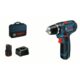 Visseuse sans fil 12V GSR 12V-15 BOSCH + 2 Batt.2Ah –