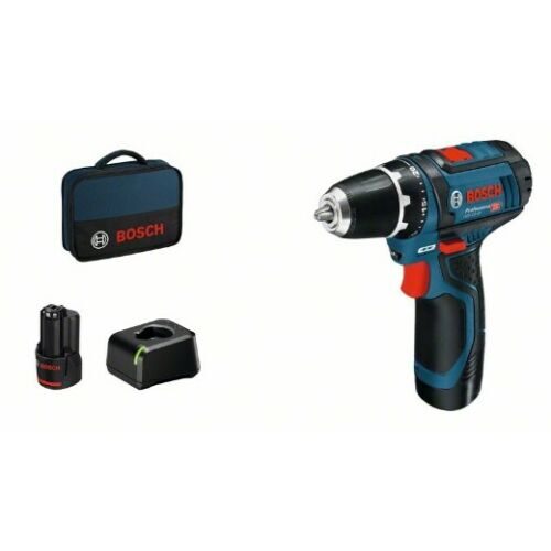 Visseuse sans fil 12V GSR 12V-15 BOSCH + 2 Batt.2Ah –