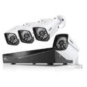 SANNCE POE kit de Surveillance No HDD avec 4CH NVR et 4...