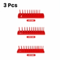 Scelet 3pcs Fente boîte de Rangement Plateau Support de Rangement Outil de Manche en Plastique Pouce métrique