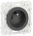 Schneider Electric SC5S54A059 Odace Prise de courant 2 pôles + terre Anthracite