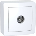 Schneider Electric SC5SHN0262311P Alrea Prise TV simple mâle blindée, Blanc