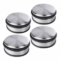 Pack de 4 butoirs de porte plats env. 10 x 4 cm en acier inoxydable
