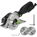 Scie circulaire, GALAX PRO 705W 3500RPM, Max. Profondeur de Coupe 41.5mm, Bouton de sécurité, 2Pcs Lame 120mm, Règle d’échelle, Scie Électrique pour DIY/766W