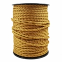 Câble électrique textile pour lampe. Longueur 2 Mètres, 3 broches (0,75mm²). Parfait pour des projets de bricolage maison