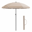 Parasol droit, octogonal SONGMICS. Inclinable avec manivelle, diamètre en Arc 2 m. En toile polyester, adapté pour l’extérieur, terrasse, jardin, balcon, plage, piscine (livré sans Socle).