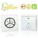 Sonnette sans fil sans pile étanche (IPX7) ✮ CariSmart ✮ le premier carillon sans pile écologique, longue portée et intelligent + ultra fin + 25 mélodies + mode silence + 100 mètres de portée + Garantie 3 ans + Satisfait ou Remboursé 30 jours