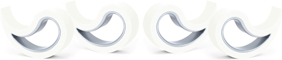 Stoppy Arrêts de Porte-/Fenêtre Lot de 4 Disponible en 14 Couleurs (Blanc)
