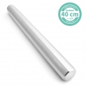 Svebake Acier Inoxydable Pâte – Acier Inoxydable Rouleau à pâtisserie Rolling Pin Rouleau à pâtisserie Parfait pour Les boulangers 40 cm teigschaber