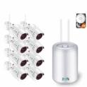Système de caméra sécurité sans Fil ZOOHI kit de vidéo Surveillance WiFi 8CH 2.0MP WiFi NVR Enregistreur 8pcs 1080P IP Caméras 2TB Disque Dur Facile à Installer/configurer Accès à distannce Gratuite