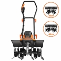 TACKLIFE Motobineuse Électrique 1500W Motoculteur Largeur Variable 32-45cm 6 Fraises à 20cm & 24 Lames