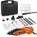 TACKLIFE Outil Rotatif Electrique 135W à 6 Vitesse Réglable, Outil Rotatif Multifonction avec Kit de 80 Accessoires pour Découpage/Polissage/Sculpture/Meulage RTD35ACL