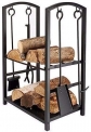 Étagère d’intérieur ou d’extérieur pour le stockage des bûches Homezone® – En métal – Accessoires de la cheminée